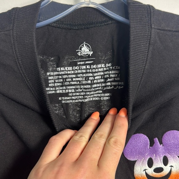 Disney Kids Halloween Pumpkin Spirit Jersey Size XL - Picture 3 of 6